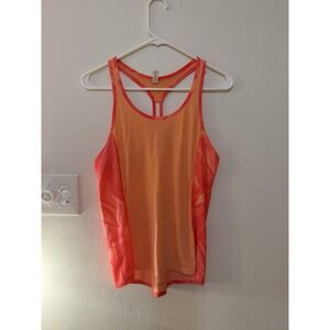 Under Armour Oversized Orange Heatgear Workout Tank Size S